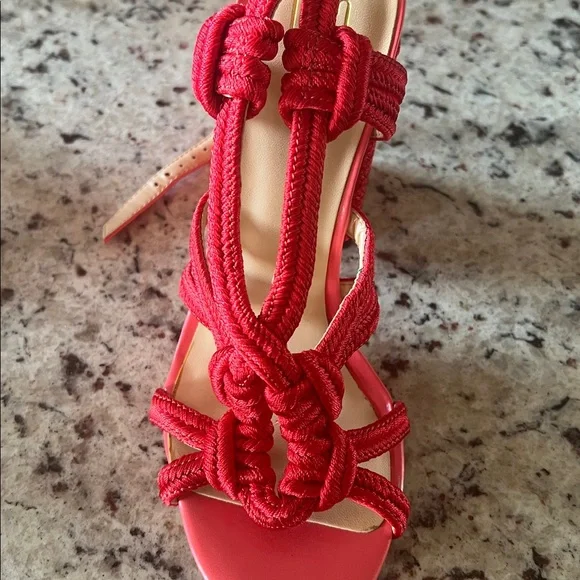 Cabi Red Knotted Sandals - Picture 5 of 7